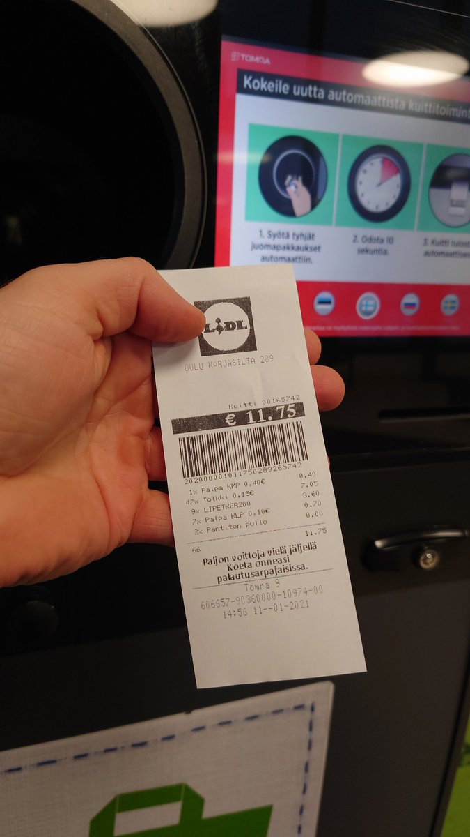 Return the bottles and cans and  #profit9/x