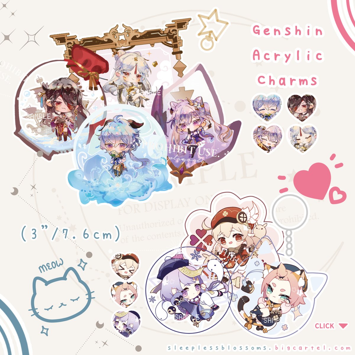 💫Genshin Impact PREORDER + GIVEAWAY💫

Preorder Link: 
🌸https://t.co/uhT6y1brxA🌸

GIVEAWAY: 
💕Retweet (QRTs do not count)
🎁Winner gets 4 charms of their choosing
✨Ends Jan 28
✈International shipping OK (excluding UK due to VAT) 

#GenshinImpact #原神 