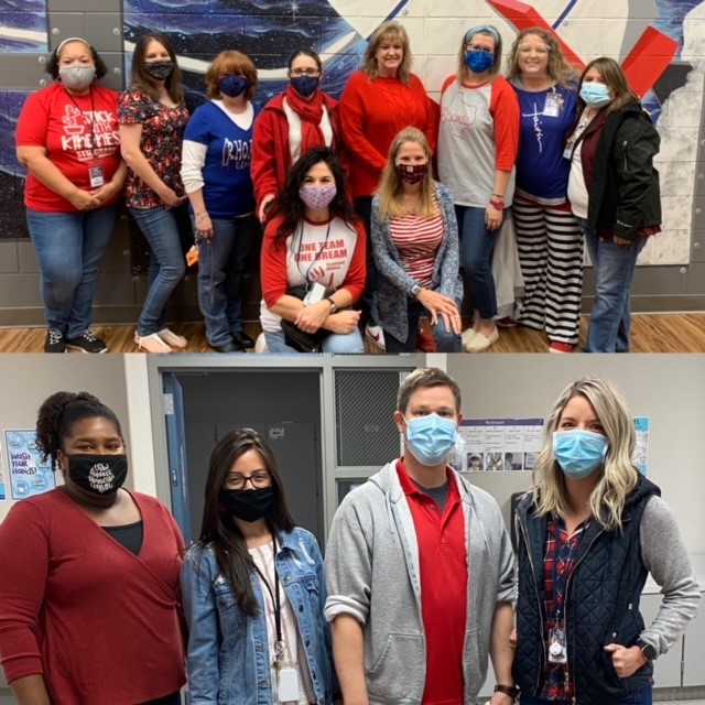 WilkeJillian's tweet photo. Today we honored our precious name sake Mrs. Rhoads in a way that we knew would make her proud. Dressed in our school colors, we continued teaching, which is exactly what she would want. Her legacy will live on through each of our students. @RhoadsRockets @katyisd  #bethelegacy https://t.co/9LkD6zRB03