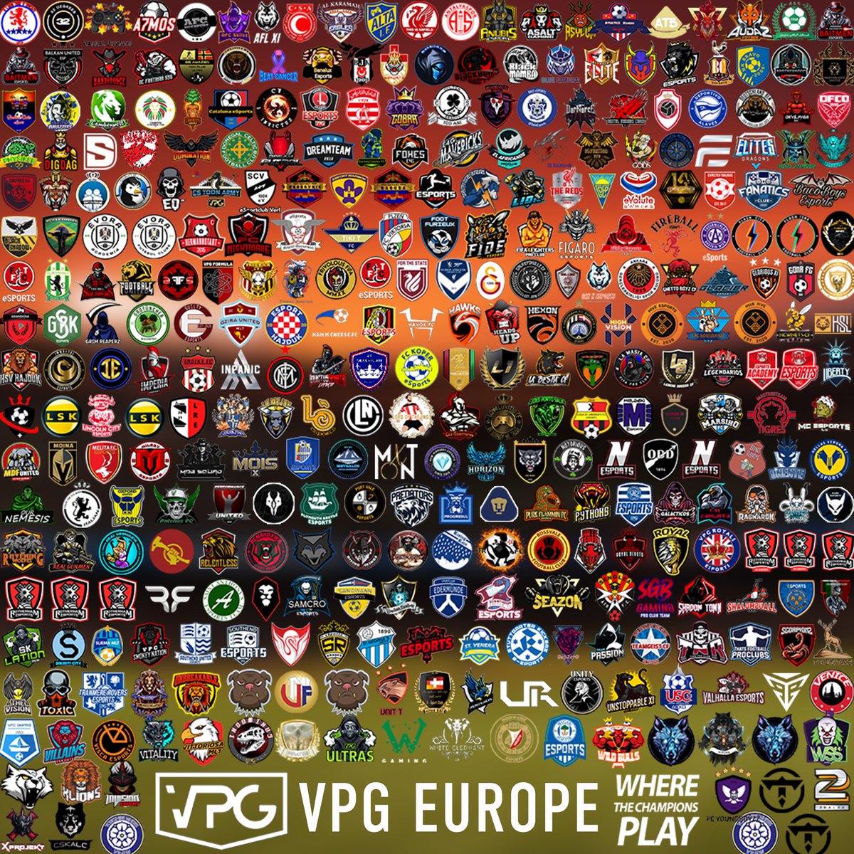 🏆| VPG Europe 
🎮| <a href="/PlayStationEU/">PlayStation Europe</a> 
⚽️| @EASPORTSFIFA 11v11 Pro Clubs 
📁| Season 11

🙌🏽| Best of luck to all the teams starting Monday in the Pro Clubs Esports Structure. This graphic took many hours to do, also in alphabetical order. 

#VPG #ProClubs #FIFA21