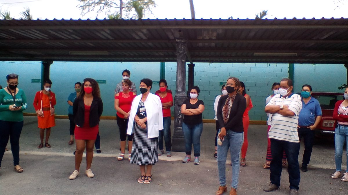 emsa_gelma's tweet photo. 👉Informados los #trabajadores de la #EMSA 🚜🇨🇺del conjunto de medidas orientadas por el OSDE #GELMA acerca del enfrentamiento al 🩺 #COVID19,  #CubaViva, #CubaPorLaSalud, #CubaPorLaVida https://t.co/KgbyXDaVFP