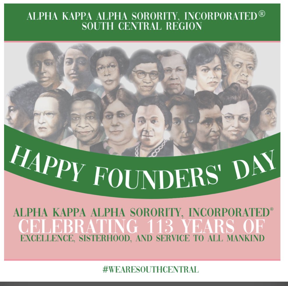 MsBraveBird's tweet photo. Happy Foundersโ Day Sorors! ๐๐๐๐ #AlphaKappaAlphaSororityIncorporated #AKA1908 #AKAFoundersDay #FirstAndTheFinest https://t.co/tkQbJki0vP