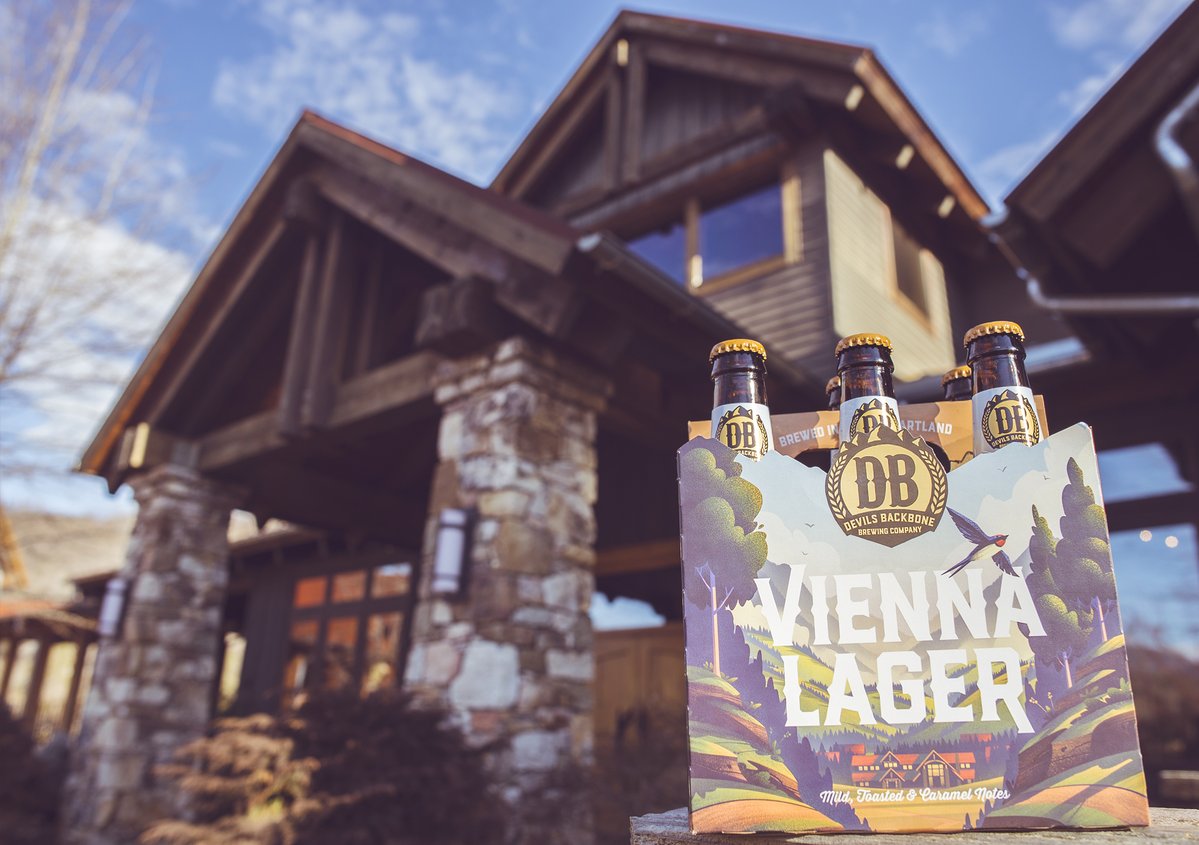 Vienna Lager, the beer that started it all for us. Delicious, smooth, medium-bodied. Not too heavy or bitter. Well, each time you drink a Vienna Lager, it's like visiting us right here at Basecamp Brewpub & Meadows. In fact, this pack is like 6 trips in 1. #DBbeer #ViennaLager
