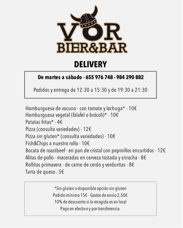 Aquí os dejamos el listado de la carta para disfrutar en casa‼️🍔😋😋