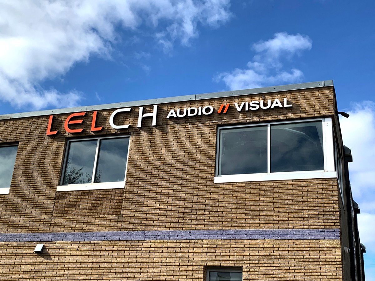 BluLabelCreativ's tweet photo. Premium Aluminum Trimless channel letters are a thing of beauty. Huge thanks going out to Lelch Audio//Visual for supporting small local businesses. We are confident that your new building sign will have a positive impact on your business. Stay tuned, more to come!! https://t.co/FJ9JFEbXgo
