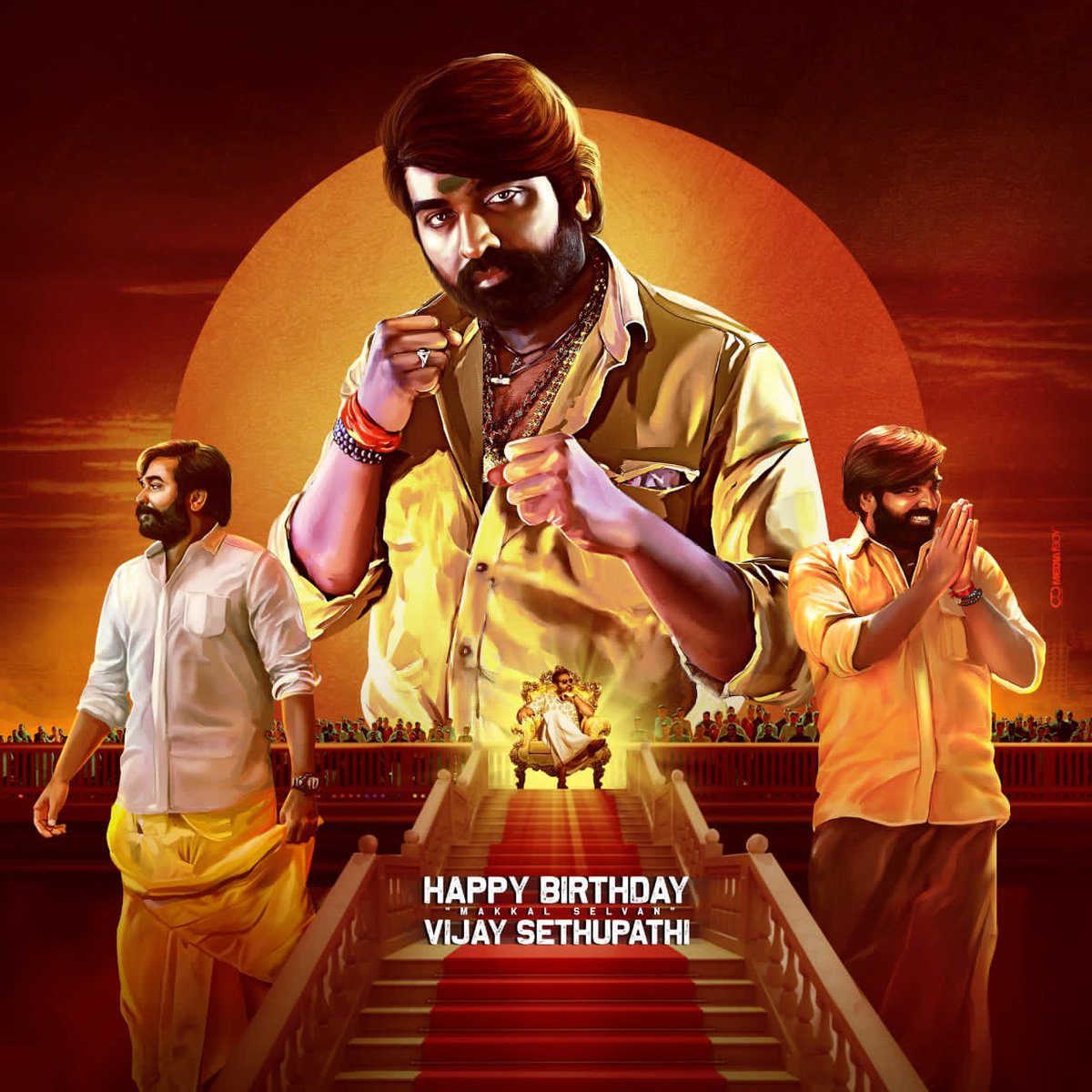 VethaSelva1's tweet photo. #HBDVijaySethupathi https://t.co/CD5BsRyFPA