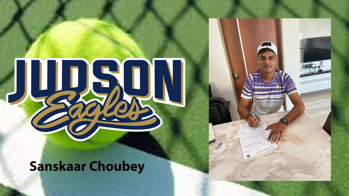 Sanskaar Choubey Signs Letter of Intent with Judson Men's Tennis.
 - judsoneagles.com/article/tennis…