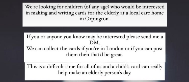 rainonme_group's tweet image. Hi everyone, 
We have had an amazing response with 60 children nowparticipating in our #rainonmecards ❤️
We are now doing cards for 2 care homes🎉 and we would love more children to take part in this as we want to reach even more care homes🙌🏽
Please get in touch for any details!