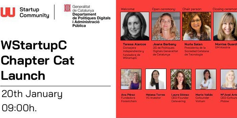 El 20/1 tendrá lugar el <a href="/soydigitalwoman/">W Startup C</a> Chapter Cat Lunch. Únete si te interesan los retos y la innovación tecnológica.
Os esperamos en el lanzamiento de esta nueva comunidad junto a <a href="/vottun/">VOTTUN🌐🔗</a> <a href="/Catevering_/">Catevering</a> <a href="/teresaalarcos/">Teresa AlarcosTamayo MD PhD</a> <a href="/htorras/">Helena Torras</a>. Inscríbete gratis aquí lnkd.in/dwuxbEn