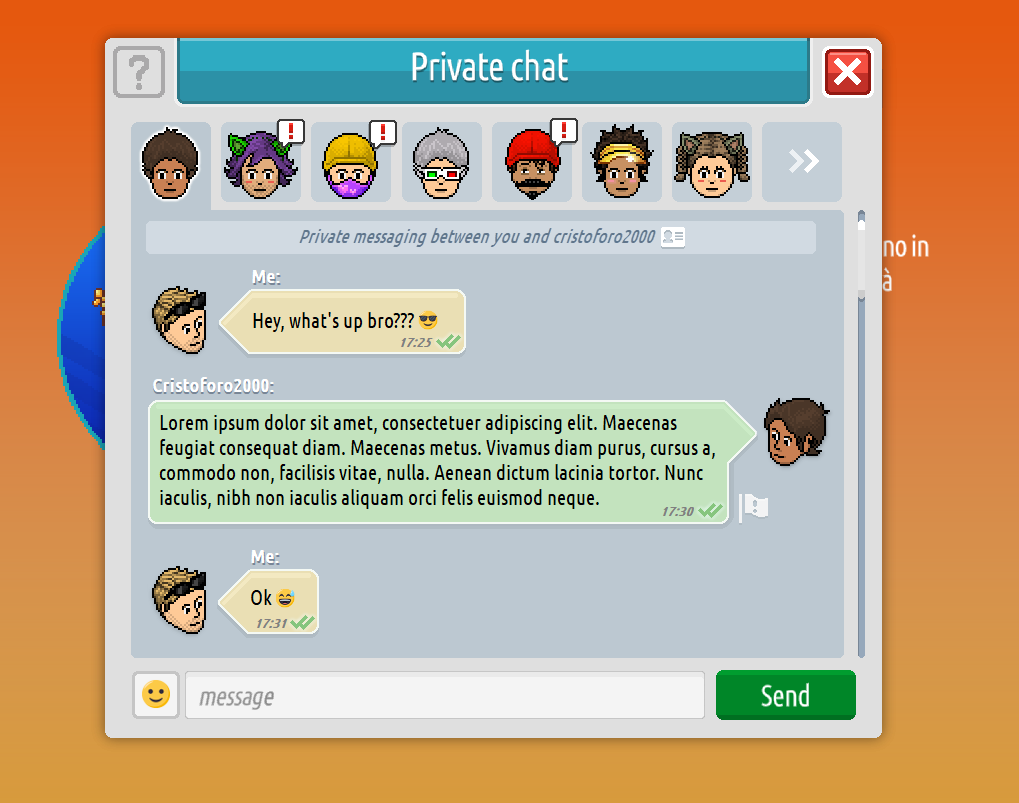 Teschietto96's tweet photo. This is my version of the private chat https://t.co/NUt2h4zdul