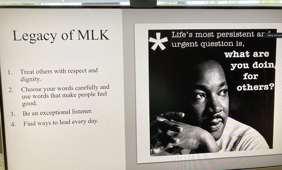 EPS_MonroeES's tweet photo. Monroe Eagles celebrated the legacy of Dr. Martin Luther King, Jr. this morning. We pledge to be exceptional listeners, find ways to lead every day, to choose our words carefully, and treat others with respect and dignity! ⁦@EPS_Central⁩ ⁦@KatyRudolph4⁩ https://t.co/8y4nGLhodm