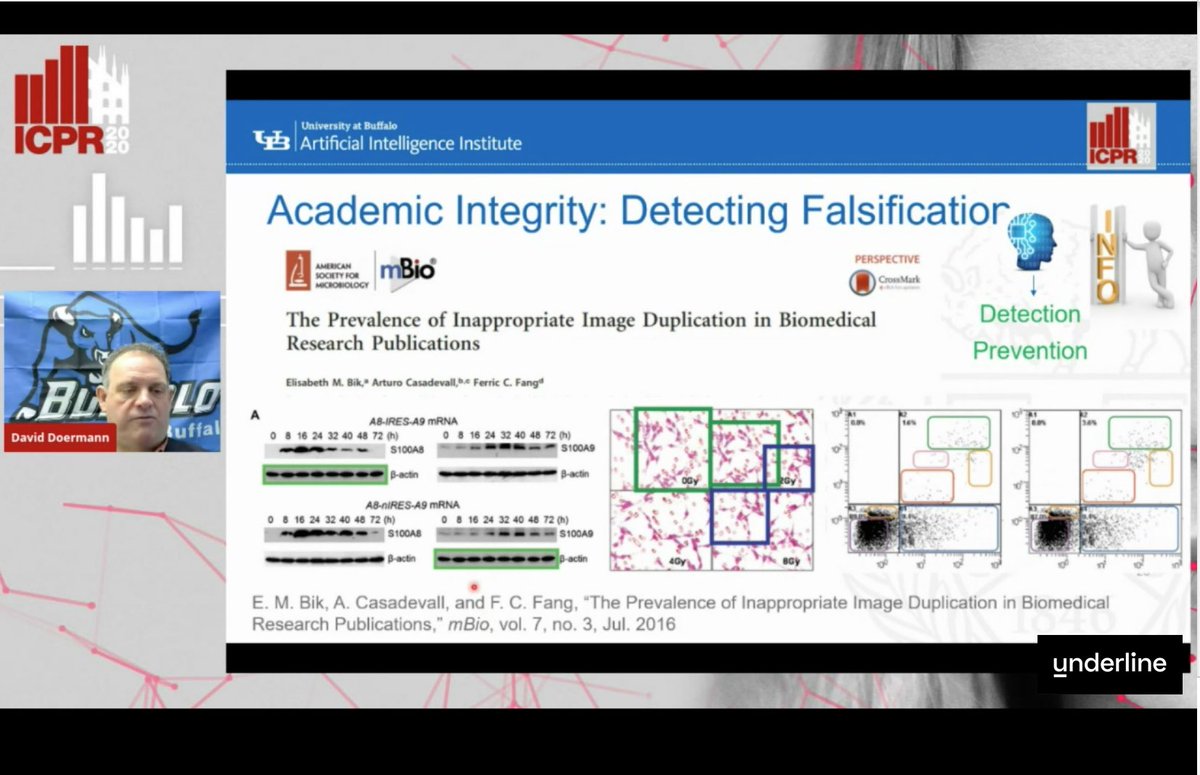 underlineio's tweet photo. #ICPR2020 Keynote Speaker Prof David Doermann ( @UBuffalo ) delivering his talk, “Document Integrity in an #AI World” on our Main Stage!
@icpr2020milan #IAPR #PatternRecognition #documentintegrity #Artificialintelligence #UBuffalo https://t.co/qR43iPr4fC