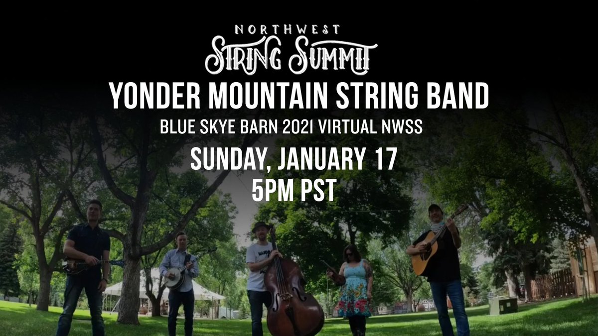 Sunday Streams are BACK! Tune in this Sunday at 5PM PST for a special premiere of Yonder Mountain String Band at Blue Skye Barn Presents from Hiding Out At Home: A Virtual Northwest String Summit. You can catch it on Facebook and YouTube this Sunday! 👉 bit.ly/2KcQ4En