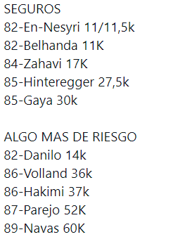 FuttraderLex's tweet photo. IF

Os dejo por aquí las inversiones en el equipo de la semana que no pude hacerlo el miércoles ;(. 
A ver si sale algo y se compran baratito.

#FIFA21 #FUT21 #tradeo https://t.co/PlVY2dvsLP