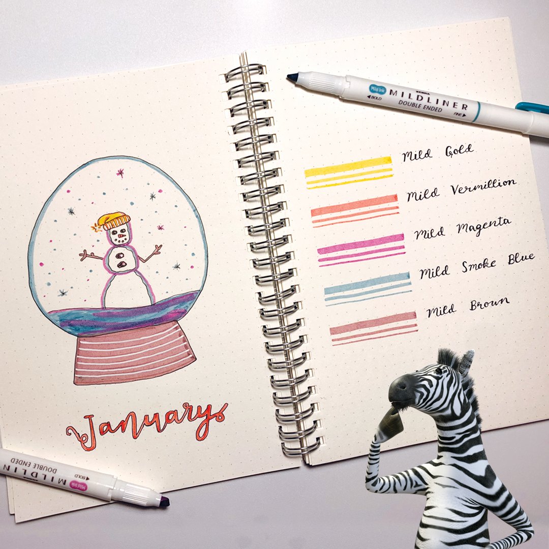 ZebraPen's tweet photo. Add color to your bullet journal, study notes, or artwork with the Mildliner Highlighter Warm 5pack. All five shades are perfectly curated for the ultimate color set. Shop: https://t.co/9043Nevvdf #ZenTips https://t.co/xw9NgQbele