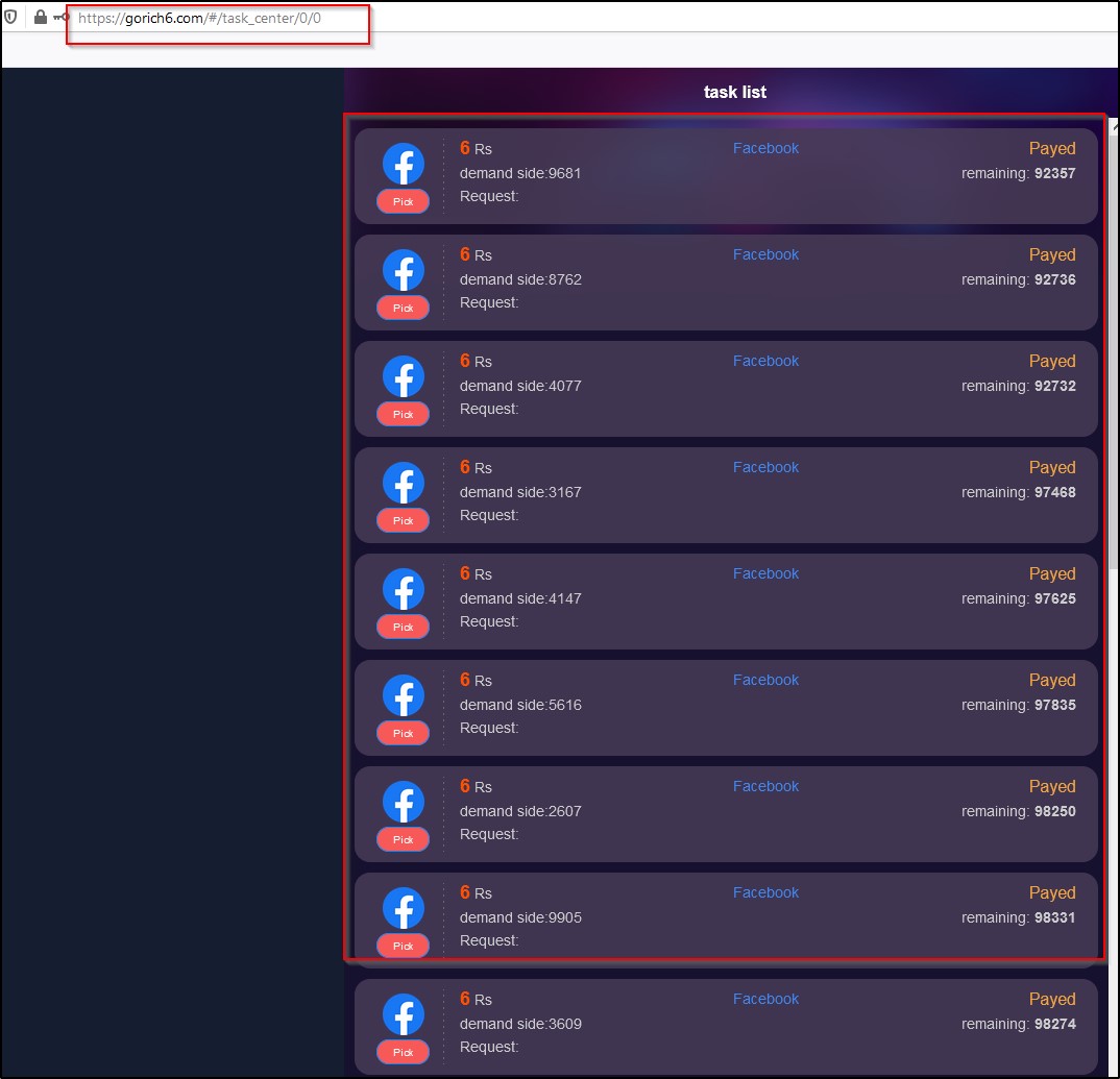 The malicious App also induced users to pay for VIP accounts to earn more. These payments were never honoured and were siphoned off. Over 40,000 people have been confirmed as cheated by this App.