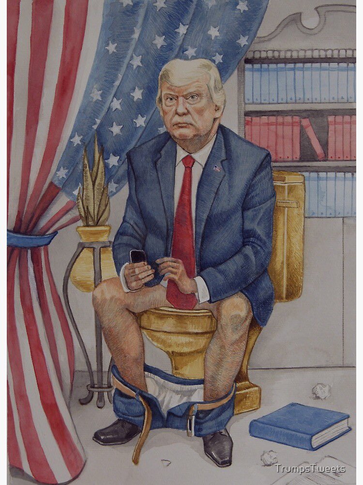 JustTheFacts68's tweet photo. Here is my pick for Trumpโs official portrait. Hung in the bunker bathroom at the White House.
#ByeDon
#TrumpImpeachedTwice
#ConmanDonald https://t.co/YFf5kHZlwH