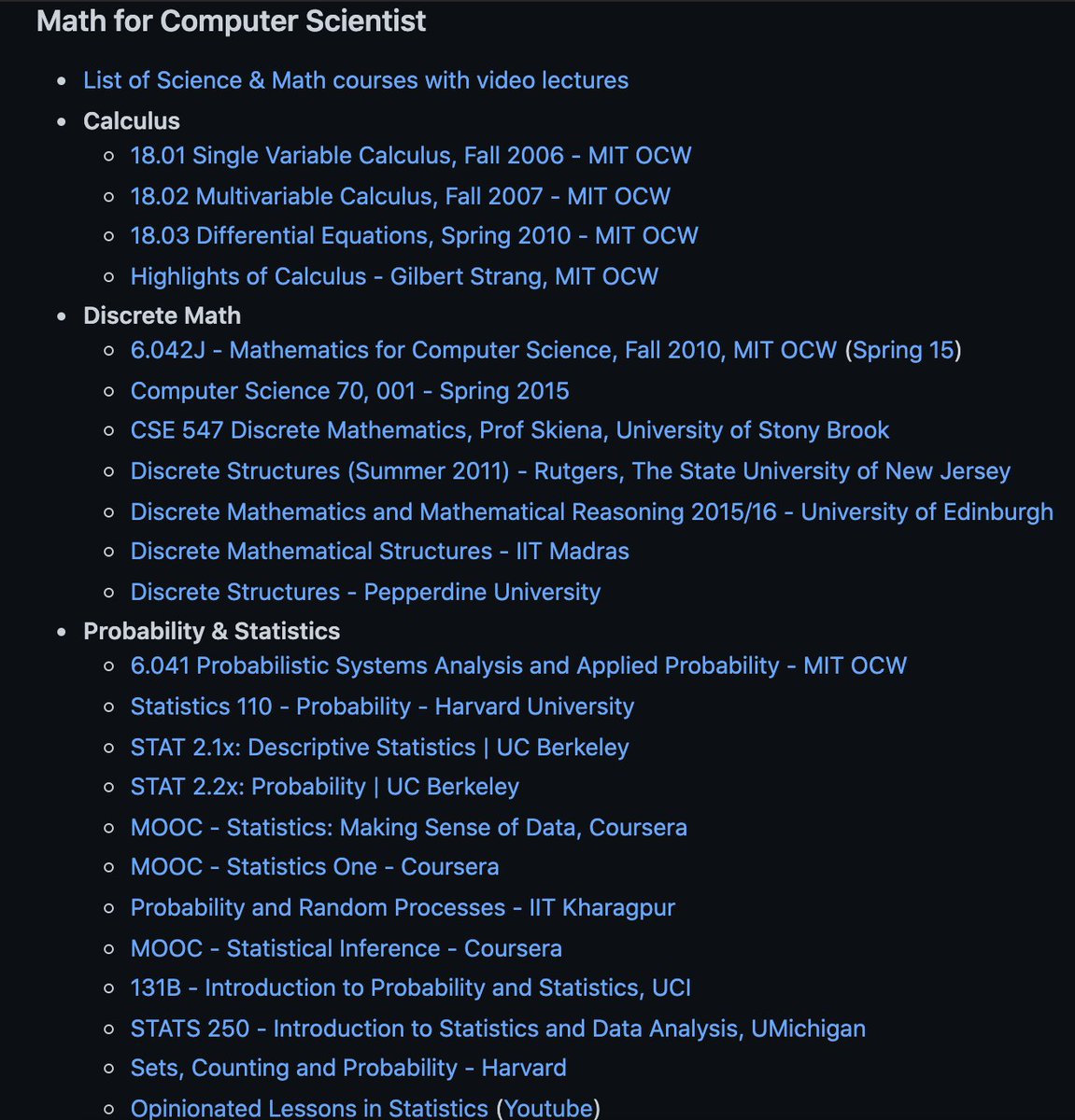 MIT CSAIL (@mit_csail) on Twitter photo 800 free computer science classes you can take online right now: bit.ly/800CSclasses
#MondayMotivation 800 free computer science classes you can take online right now: bit.ly/800CSclasses
#MondayMotivation