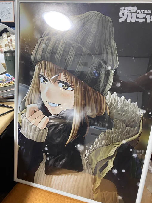 ついに自分の漫画のポスター飾る時が来たか… 