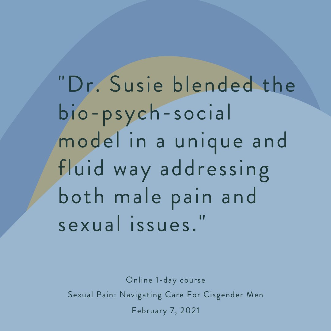 The world needs more health professionals specializing in #male #pelvichealth and #sexualhealth. 👏 Dive in with a 1-day course on Feb 7th, all online and open to all:
aptapelvichealth.org/portfolio/sexu…