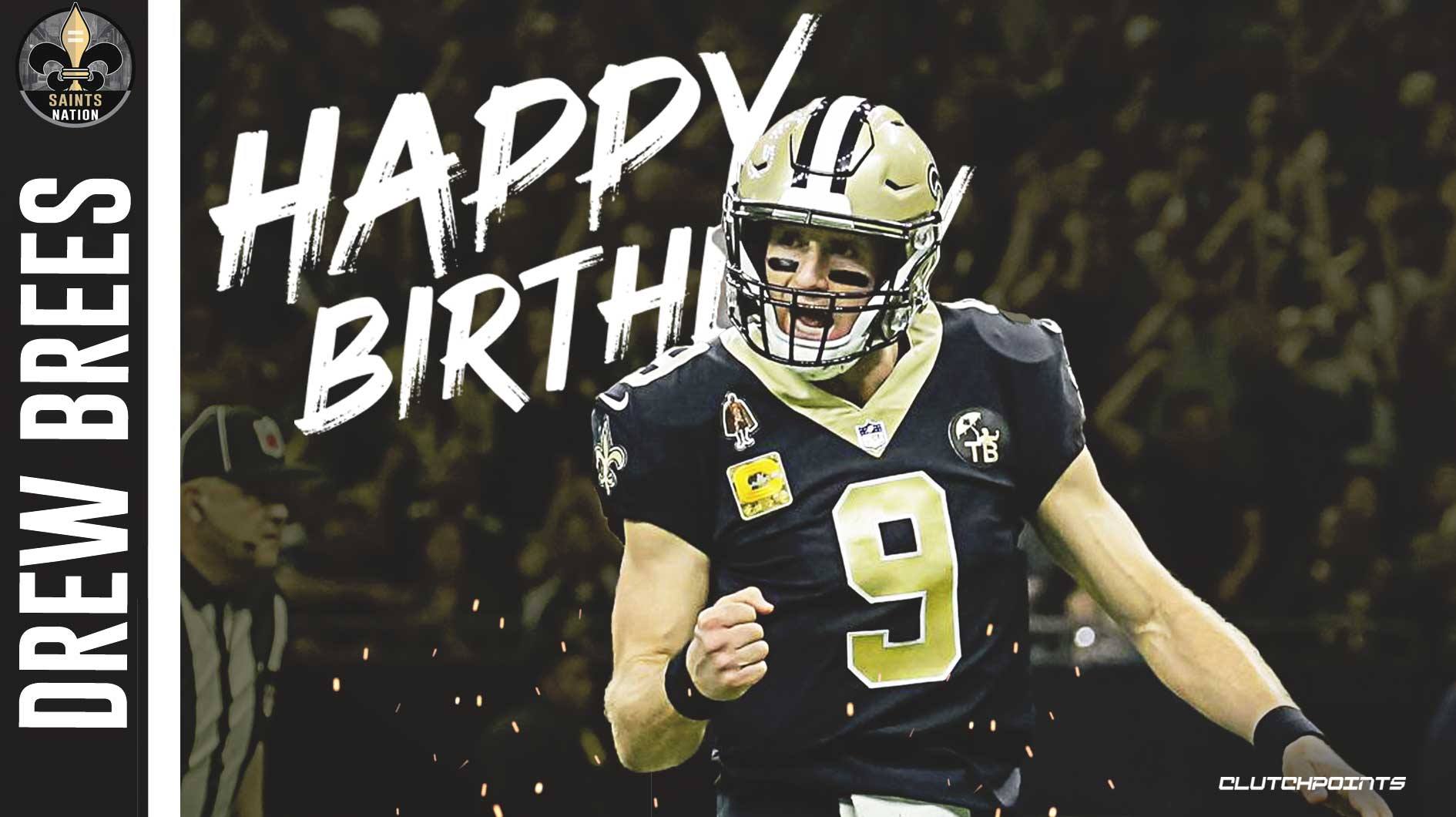 Happy 42nd birthday, Drew Brees! 