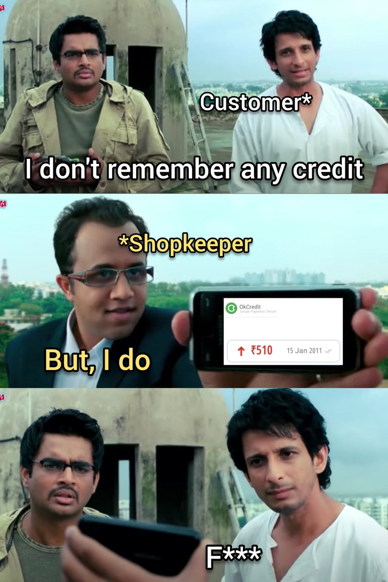 When the shopkeeper uses @_okcredit 😅
#okmemes #credit #memes