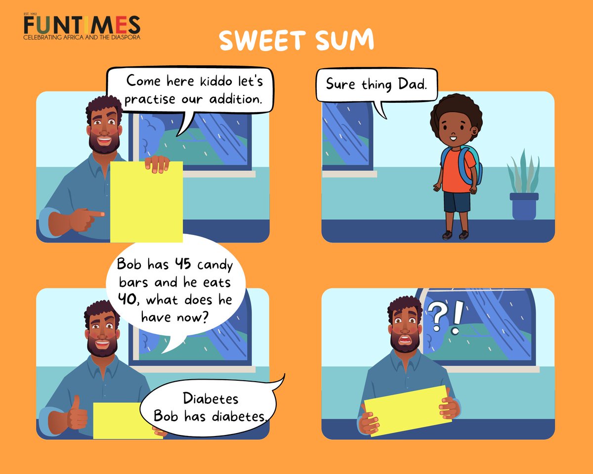 FunTimesMag's tweet photo. Kid sure did the maths 😂😂
#funtimesmagazine
#funtimesfriday
#funfriday
#funtimescomic
#FridayMotivation 
#Fridaythoughts
Good Friday 💥💥💥 https://t.co/o7FaXhW1Fn