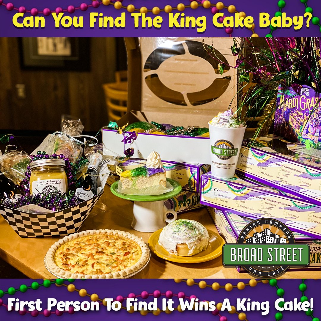 Are you ready to win a free king cake? Simply find the baby in the picture, screenshot the picture, circle the baby's location a and post the picture in the comments. The first person to post the correct picture wins! That easy! Good Luck!
#broadstbakery #findthebabyandwin