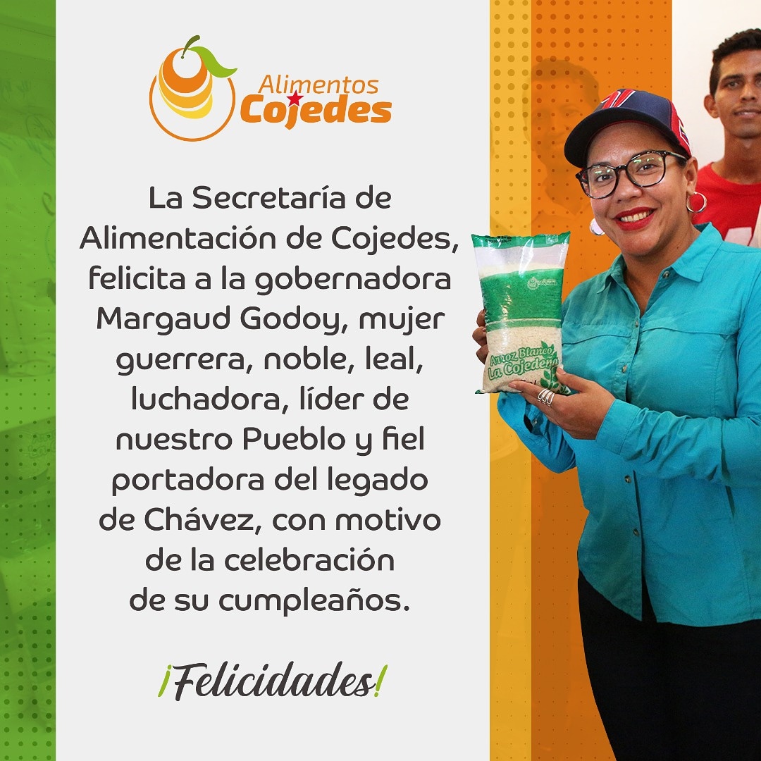 #15Ene 
#AlDia 

Felicitaciones a nuestra gobernadora Margaud Godoy por su cumpleaños, que cumpla muchísimos más en compañía de su Pueblo y de sus familiares.
Felicidades!
<a href="/margaudpsuv/">Margaud Godoy</a>