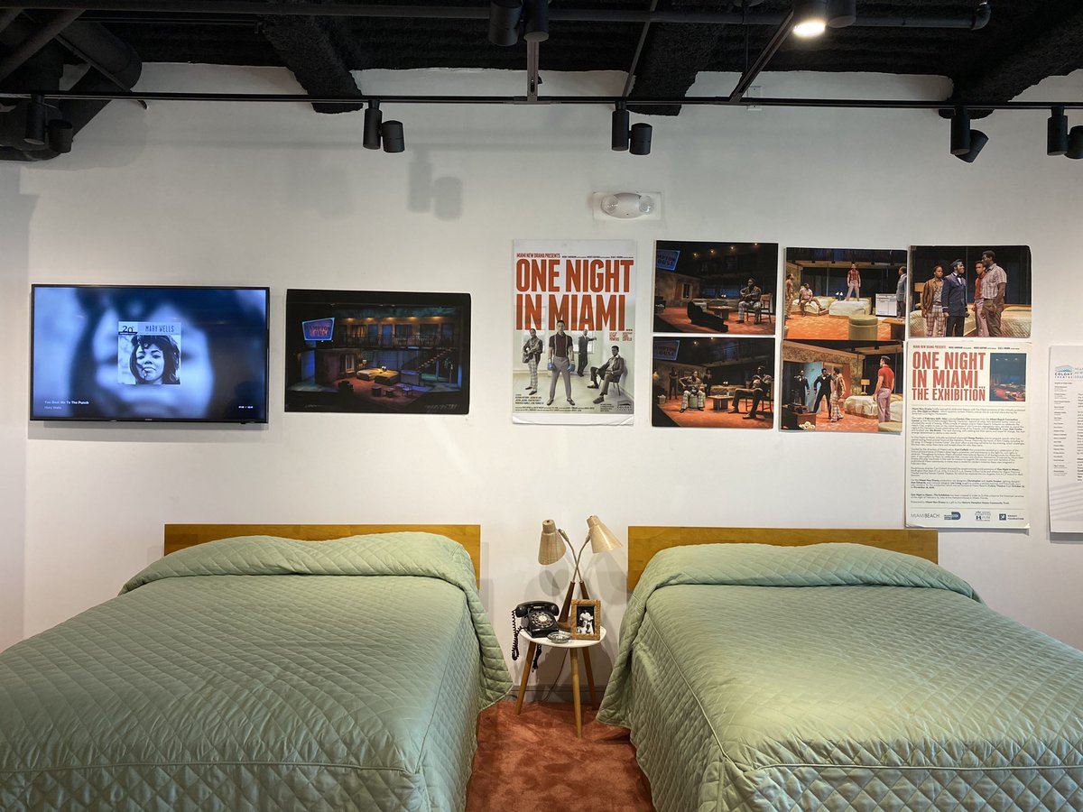 This is Miami New Drama’s set of the stage play, which was donated to the Hampton House and is now on display at the exhibit. Michel Hausmann, founder of Miami New Drama, told me they felt “it was important that the Hampton House was the fifth character in the play.”