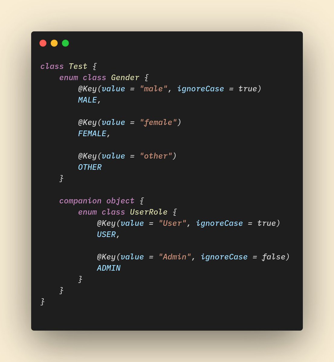 hey_arpan's tweet photo. A simple processor annotation that generated String key to Enum Constant and vice-versa mapping 😅😅
https://t.co/BXiyAKg6cP
#Kotlin #Android #AnnotationProcessor #AnnotationProcessing https://t.co/xSYdc9TP9z