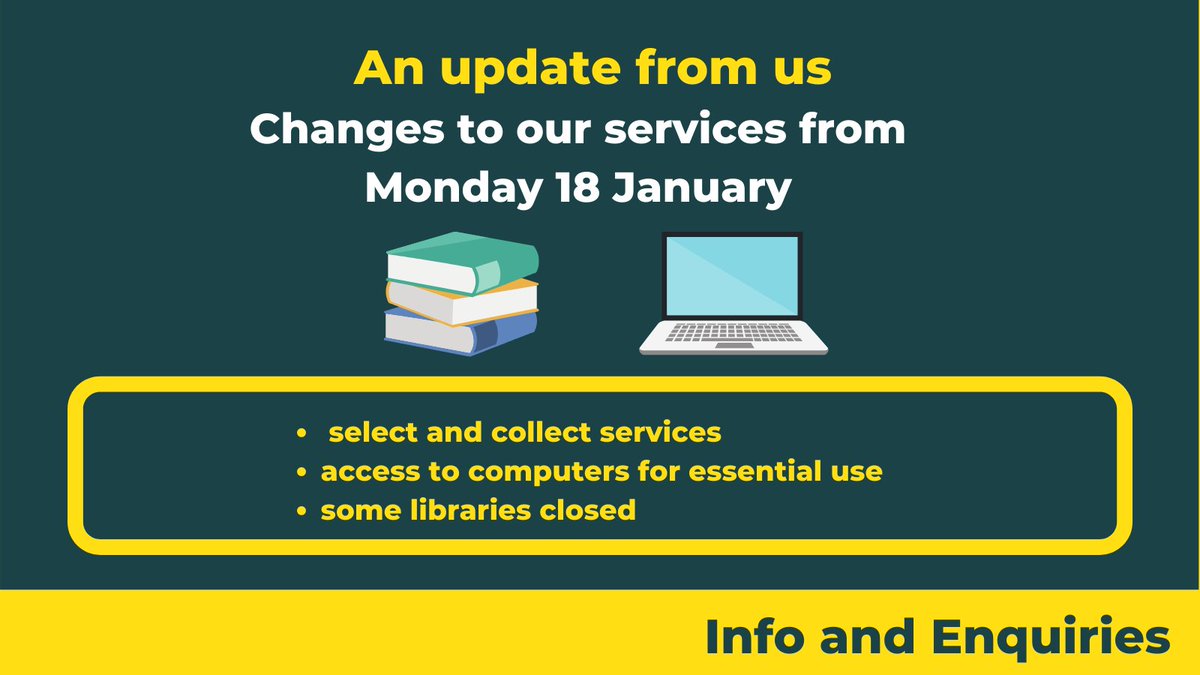 Library and Archives update - from Monday 18 Jan

Westminster’s libraries and the Archives Centre are offering a reduced service under the national lockdown Stay at Home measures, in line with Government guidance.

The following libraries will be temporarily closed for 3 weeks: