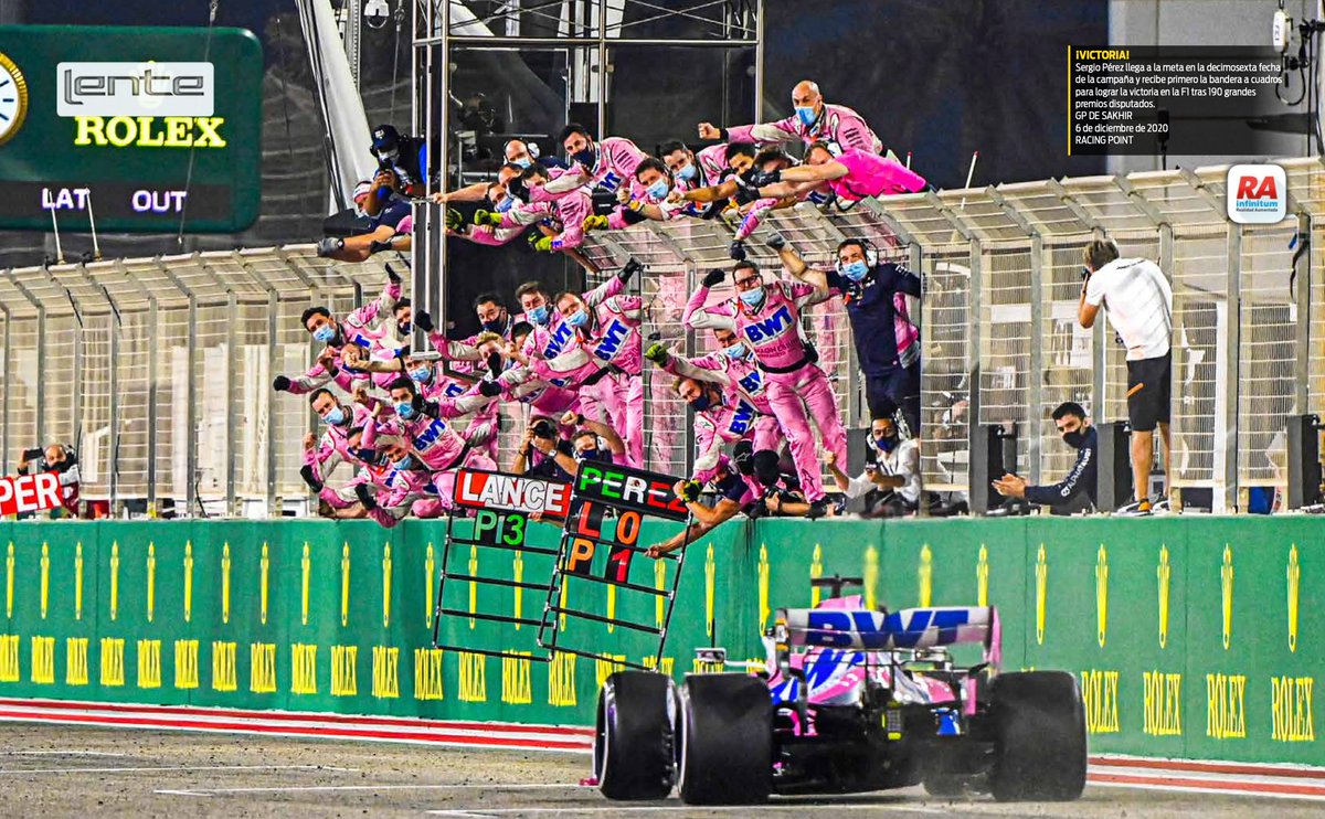 RAInfinitum's tweet photo. 𝐏𝐨𝐝𝐢𝐨, El himno mexicano 🇲🇽 suena en el podio y en lo más alto del mismo @SChecoPerez, ganador de la penúltima fecha de la temporada 2020 en el #GPdeSAKHIR. 🏎💨🏁

✅ Descarga #RAInfinitum en tu 📲
✅ Ábrela, apunta 🤳👇 y vive la Realidad Aumentada 😉

@Fastmagmx https://t.co/6qratKoGGl