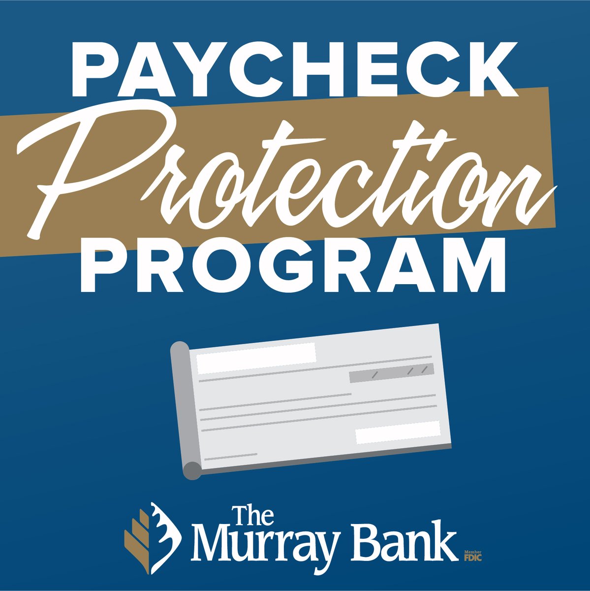 TheMurrayBank's tweet photo. The SBA reopened the PPP loan portal to lenders with $1 billion or less in assets and we have been hard at work all morning entering in applications! If you need assistance, we can help! #ThatsMyBank

https://t.co/WQ8ijE21K9 https://t.co/Kt7UUFSMgN