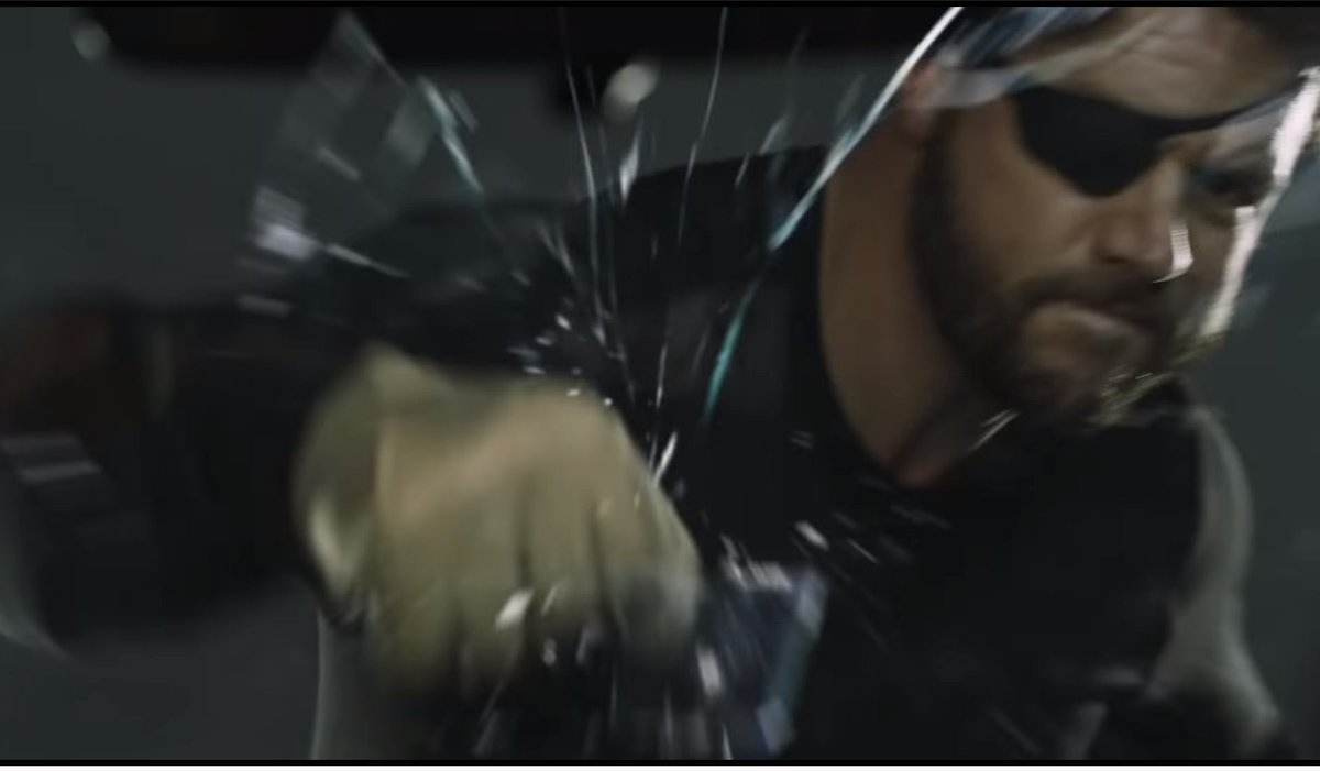 hjgarretson's tweet photo. Mr. Lower the Temperature’s December 13 ad shows him putting his fist through a windshield a car containing “leftists extremists.” Excellent way to lead by example. @DanCrenshawTX https://t.co/st3kvlYF8M