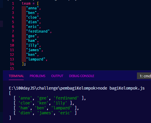 handhikayp's tweet photo. Day-17

Sometimes in any condition, we need to separate into smaller team, for do something. If we know each other, it will be easy. But sometimes, we don't.

So, i build simple team generator version 0.1

#100DaysOfCode #javascript #teamgenerator https://t.co/vPCK8mtsKA