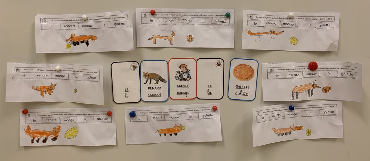 moyensgrandsTDV's tweet photo. Production d’écrit, transposition lettres capitales/lettres scriptes et illustration avec des mots à la manière d’⁦@apprentilangues⁩. https://t.co/M6MsG3nyP5