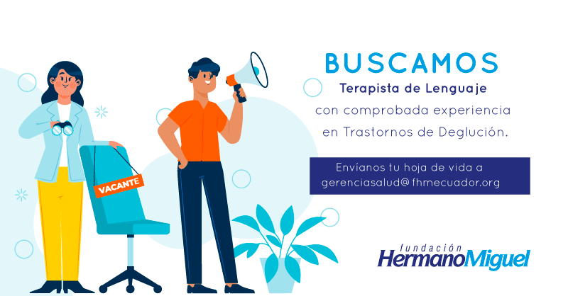 fhmecuador's tweet photo. ¡Únete a nuestro equipo! 🙋🏻‍♀️⁣
⁣
En la Fundación Hermano Miguel estamos buscando un Terapista de Lenguaje con comprobada experiencia en Trastornos de Deglución. 👈🏻⁣
⁣
Si tienes este perfil, envíanos tu hoja de vida a gerenciasalud@fhmecuador.org https://t.co/uxw7JTeC8u