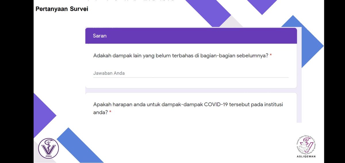 Termasuk soal insight tambahan dari para kolega + harapan mereka apa si buat dampak pandemi ini