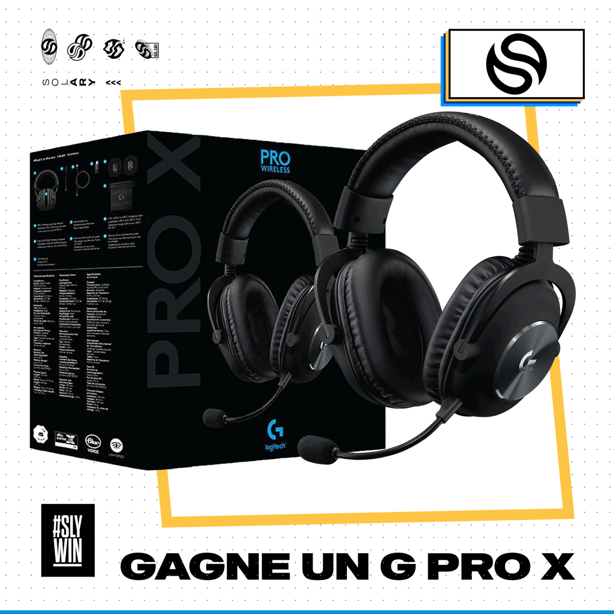 SolaryTV's tweet photo. Le #rushmassif de la saison 11 se termine ce mardi 19 ! Pour l'occasion on vous fait gagner un casque G PRO X Wireless de chez @LogitechGFrance 😉

Pour participer :

➡ #RT ce tweet
➡ #Follow @SolaryTV  
➡ Donnez le nom du joueur/streamer Solary qui terminera 🥇 en réponse ! https://t.co/nrtfUxO5AK