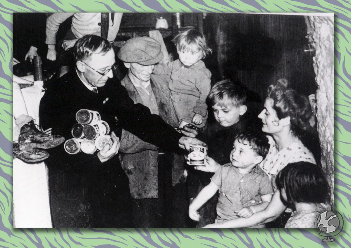 PWRR_Museum's tweet photo. Our Around the World quiz is back! 🌏
The photograph shows milk rations being handed out. According to the caption, this took place in #Dover, but where in town do you think it was? #visitkent #militarymuseum #doverkent #doverhistory @DoverDC @destdover @DoverPages https://t.co/8ey7exE8aU
