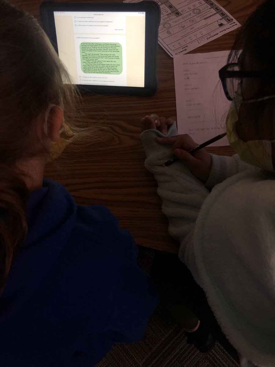 ITS_SQUAD_'s tweet photo. Mrs. Davidson's 3rd graders are loving their cloze reading experiences and digital escape rooms! Great job ensuring authentic student engagement via tech tools, Mrs. Davidson. Scorpions ROCK! 😀🦂 #sesbest #kisdbest #techytwittertakeoer https://t.co/J2W7ImpD2j