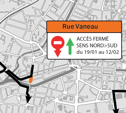RennesTravaux's tweet photo. [Circuler à #Rennes du 18 au 24 janvier] Retrouvez toutes les infos sur l'appli #RenCircul et sur le site >https://t.co/vrqiPvwibS https://t.co/CF772gqWTa