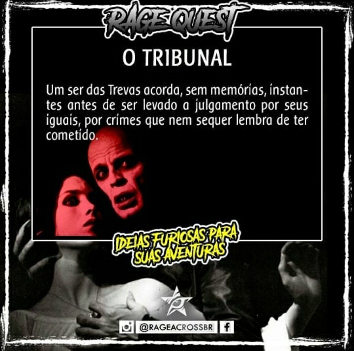 RAGE ACROSS BRASIL  RPG - MUNDO DAS TREVAS - NOTÍCIAS!