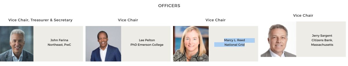 Meanwhile, Eversource is also a member of NAIOP MA, the state's commercial real estate association and lobbying group. Marcy Reed, president of National Grid MA, is on the Board of the Boston Chamber of Commerce. 4/