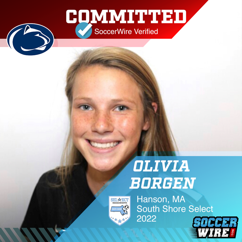 TheSoccerWire's tweet photo. 🚨 Verbal Commit: Class of 2022 midfielder Olivia Borgen (@SSSelect) chooses @PennStateWSOC