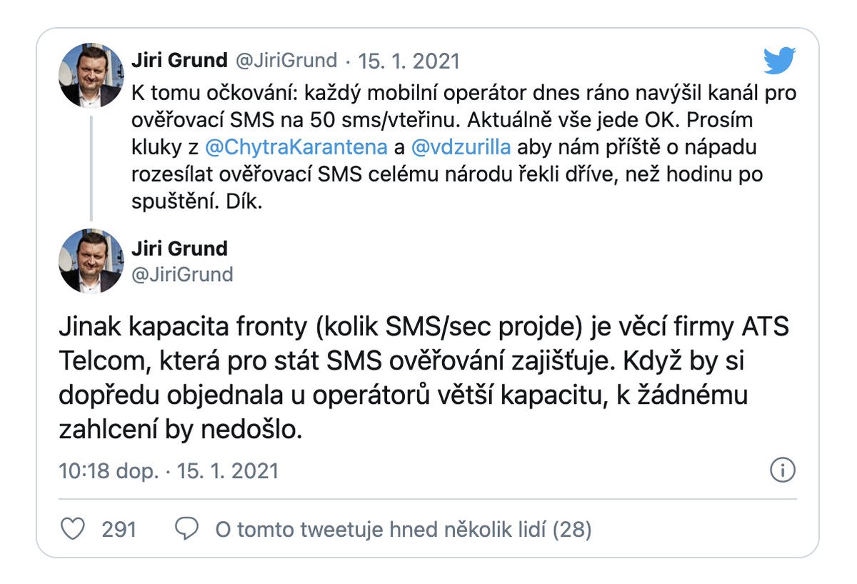 PetrVaclavek's tweet photo. S našimi mobilními operátory posíláme skrze #Exponea 1000 SMS za vteřinu. 🤔
#tele2 #telenor https://t.co/I6sR0T8d5m