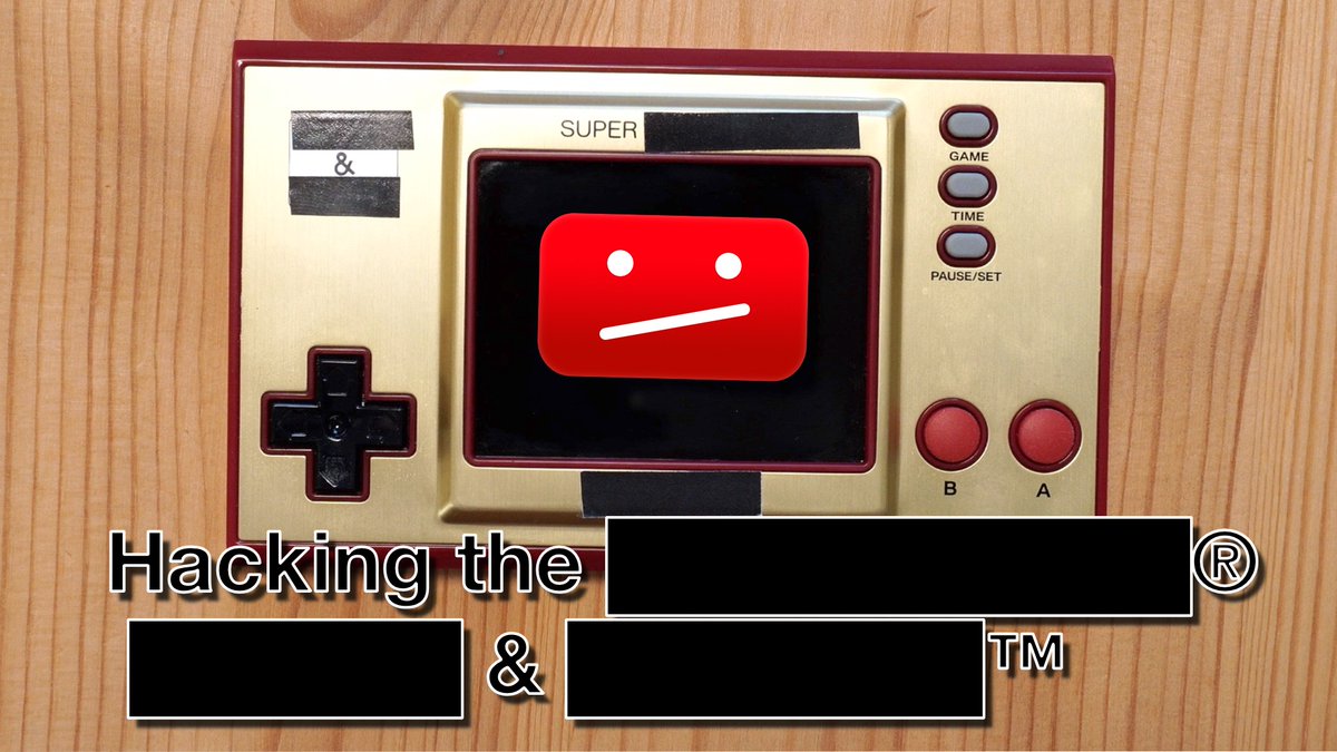 I just published a video: Hacking the ████████® ████ &amp; █████™ youtube.com/watch?v=sVkFGa…