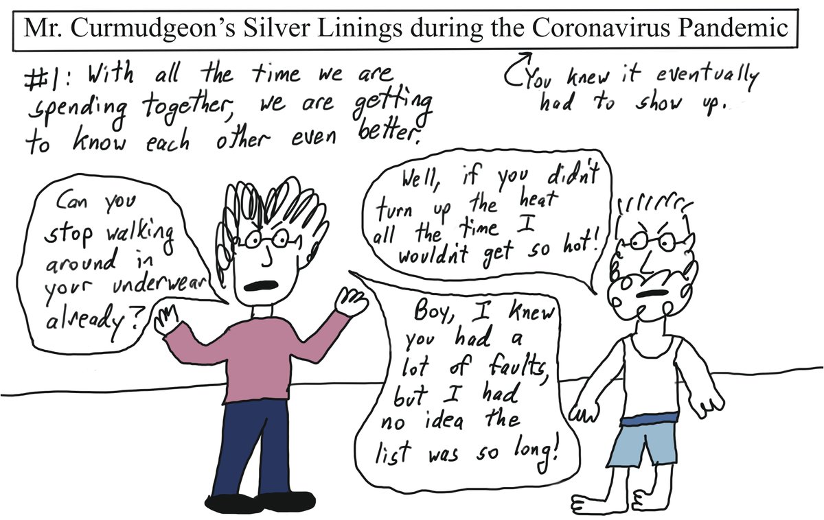MrCurmudgeon3's tweet photo. Mr. Curmudgeon: Silver Linings
by Anthony Vaver

#comics #cartoon #comicstrip #lol #mattgroening #sarcasm #humor #cartoons #annoyingpeople #disaster #familystrife #misanthropy https://t.co/cfcDrcyrCU
