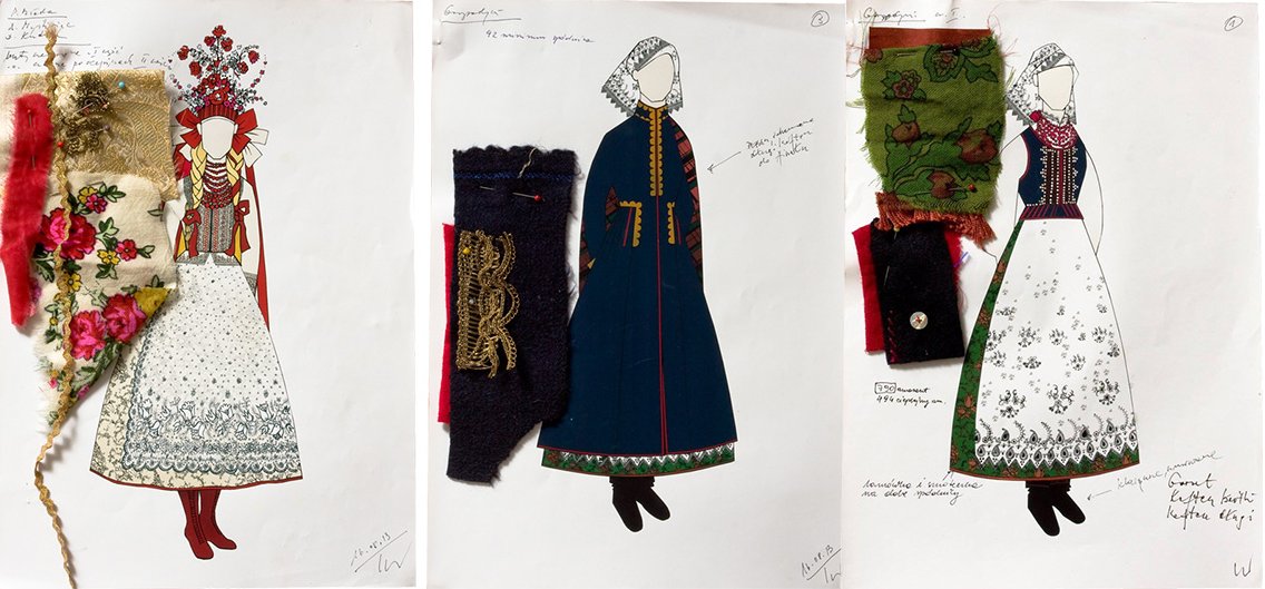 Wyspiański’s fascination with folklore, traditional culture, & national history shaped his costume design, both in his portraits & the preparatory drawings for his plays. As well as being a playwright, he imagined & designed all the costumes & staging 11/